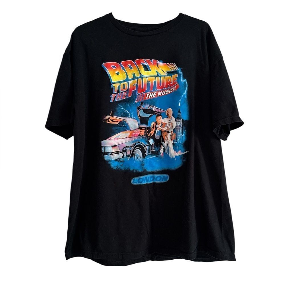 Back to the Future Black T-Shirt EUC